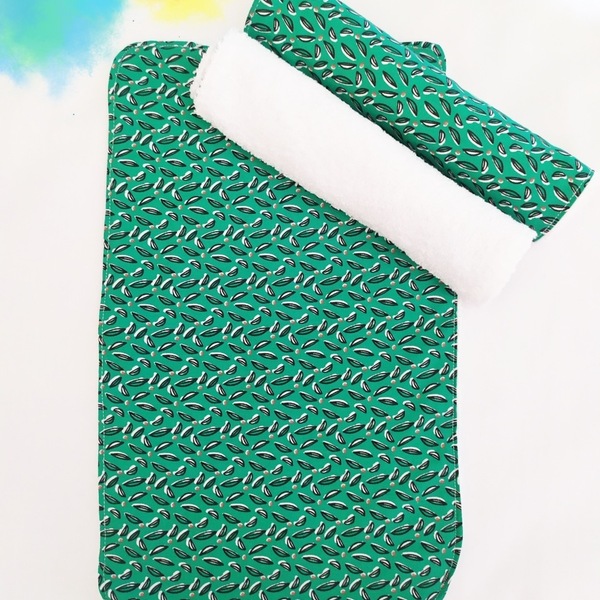 Σετ κουβέρτα αγκαλιάς με 3 πανάκια φροντίδας σε πράσινο χρώμα - κορίτσι, αγόρι, δώρο, κουβέρτες - 2