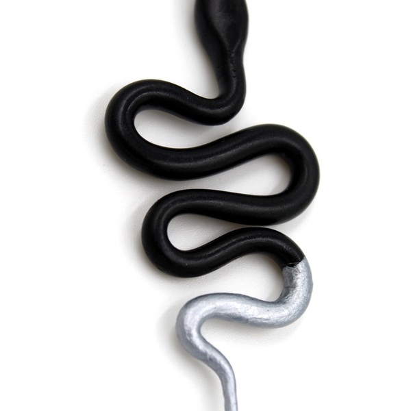 Κολιέ με φίδι από Πολυμερικό Πηλό - πηλός, μακριά, μεγάλα