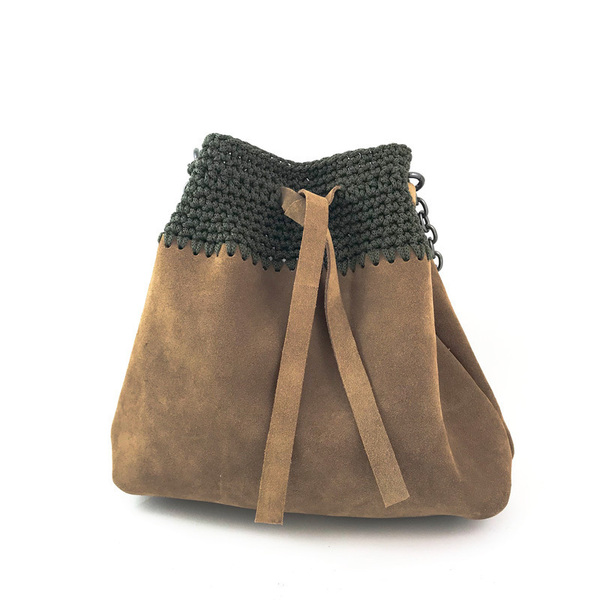 “Grace” bucket bag χειροποίητη δερμάτινη τσάντα - δέρμα, ώμου, πουγκί, all day, πλεκτές τσάντες