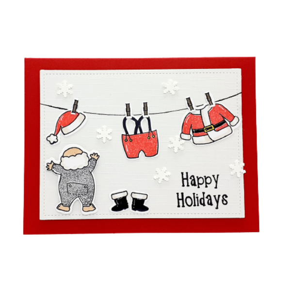Ευχετήρια Κάρτα Χριστουγέννων - Αη Βασίλης - χριστουγεννιάτικο, κάρτα ευχών, χριστουγεννιάτικα δώρα, άγιος βασίλης, ευχετήριες κάρτες