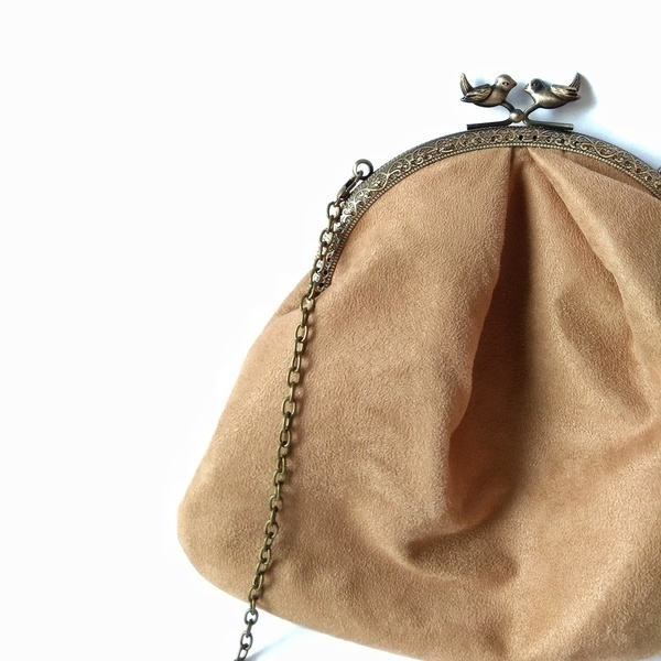 Clutch τσάντα -Η φθινοπωρινή αριστοκρατία- - ύφασμα, clutch, χιαστί, all day, μικρές - 2