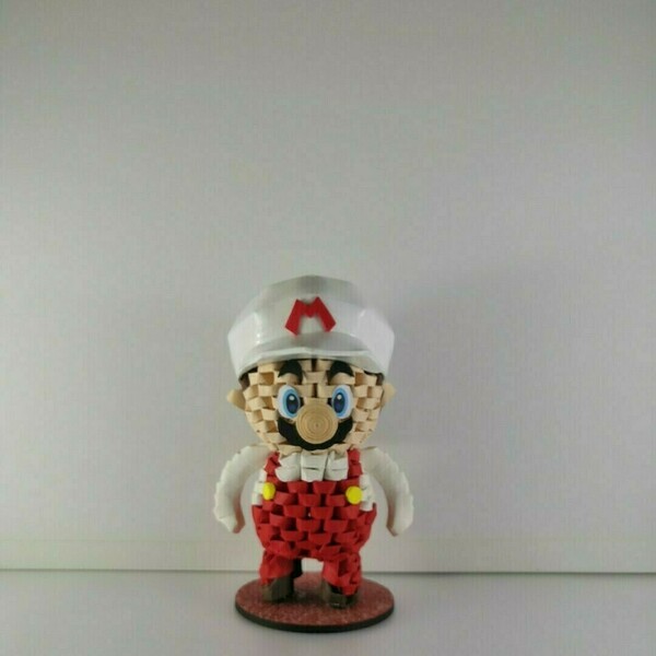 Διακοσμητική Φιγούρα από χαρτί 3D ORIGAMI MARIO Fire - χαρτί, μινιατούρες φιγούρες