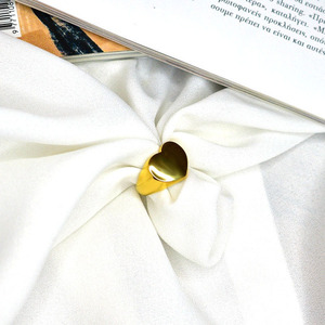 Δαχτυλίδι Σεβαλιέ από Ανοξείδωτο Ατσάλι Heart Seal Gold - chevalier, καρδιά, ατσάλι, boho, σταθερά - 3
