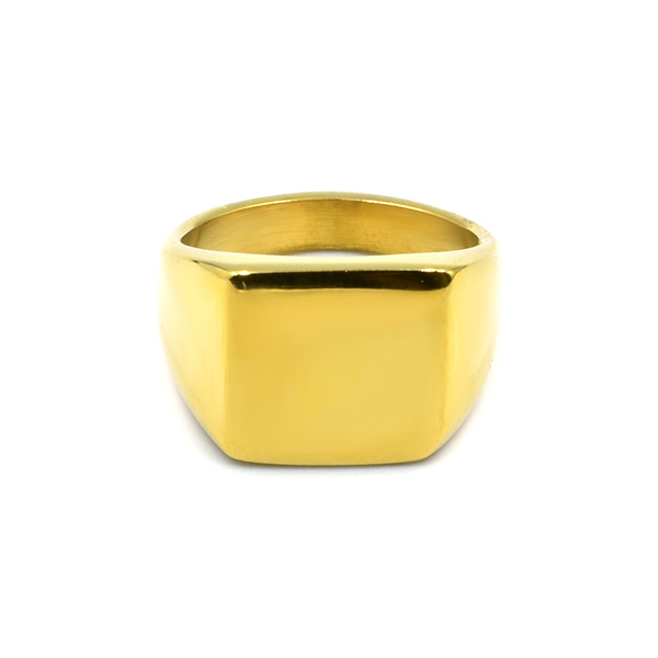 Δαχτυλίδι Σεβαλιέ από Ανοξείδωτο Ατσάλι Honor Gold - chevalier, ατσάλι, boho, διαχρονικό, φθηνά