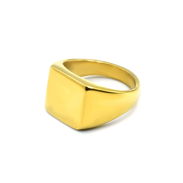 Δαχτυλίδι Σεβαλιέ από Ανοξείδωτο Ατσάλι Honor Gold - chevalier, ατσάλι, boho, διαχρονικό, φθηνά - 2