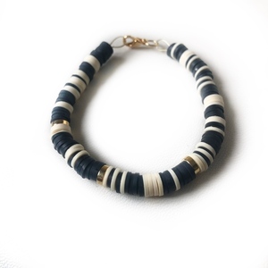 Black & white beads bracelet - ιδιαίτερο, μοντέρνο, γυναικεία, στυλ - 2