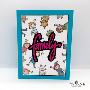 Ευχετήρια κάρτα - Οικογένεια - παππούς, γιαγιά, οικογένεια, κάρτα ευχών - 2