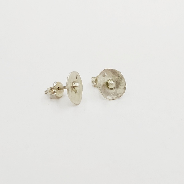 ασημενια σκουλαρικια καρφακια - ασήμι, μάτι, καρφωτά, μικρά, boho