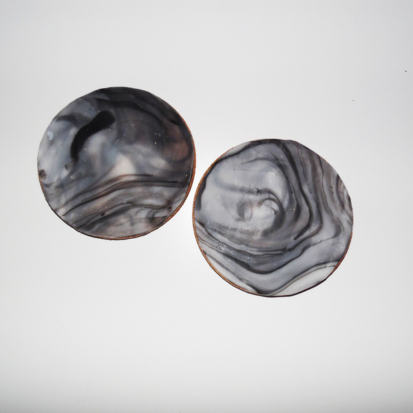 Cork polymer clay souvenirs marble, set of 2 - πηλός, φελλός, είδη σερβιρίσματος