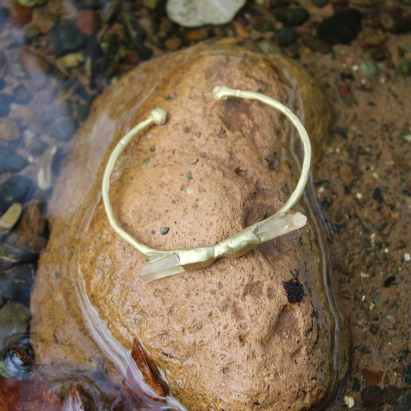 Βραχιόλι χαλαζία από ορείχαλκο - ημιπολύτιμες πέτρες, ορείχαλκος, χεριού, αυξομειούμενα - 2