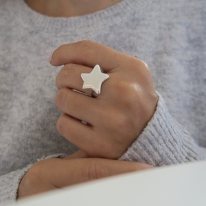 Δαχτυλίδι Αστέρι "Astro", Ασήμι 925 - ασήμι 925, αστέρι, σταθερά, μεγάλα - 3