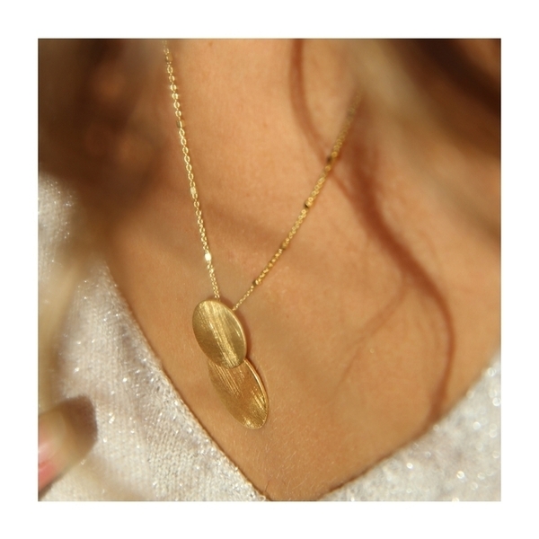 "Eternity" Necklace - ασήμι, charms, επιχρυσωμένα, ασήμι 925, φλουριά - 3