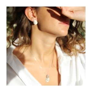 "Eternity" Necklace - ασήμι, charms, επιχρυσωμένα, ασήμι 925, φλουριά - 4
