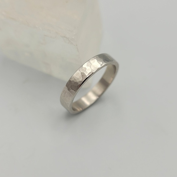 Ασήμι 925 κλασικό σφυρήλατο δαχτυλίδι από - ασήμι, σφυρήλατο, βεράκια, σταθερά - 3