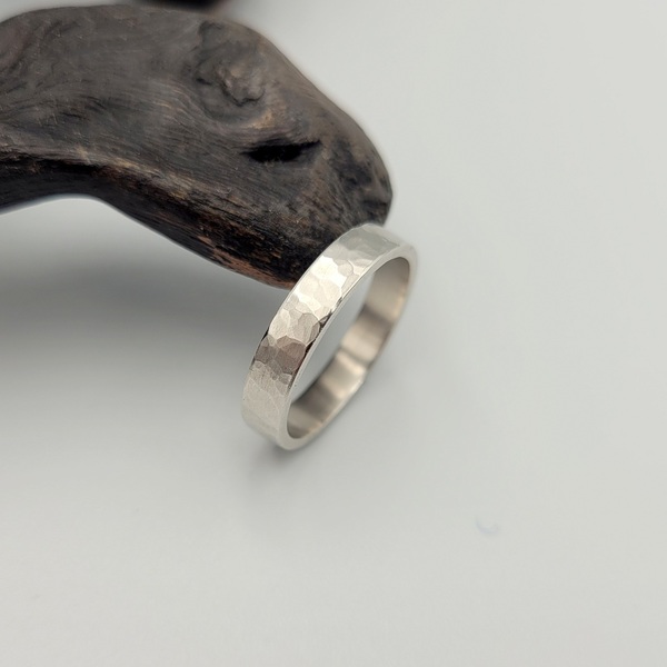 Ασήμι 925 κλασικό σφυρήλατο δαχτυλίδι από - ασήμι, σφυρήλατο, βεράκια, σταθερά