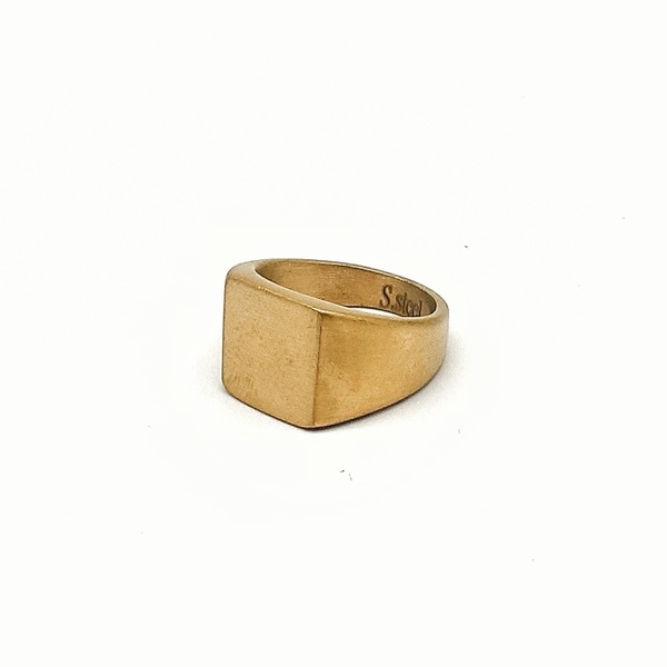 Αντρικό δαχτυλίδι Σεβαλιέ χρυσo Filippo - στυλ, δώρο, δαχτυλίδια, unisex, ατσάλι