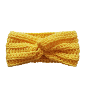 Πλεκτή Κορδέλα Μαλλιων Παιδικη Κιτρινη!!! - charms, αξεσουάρ μαλλιών - 2