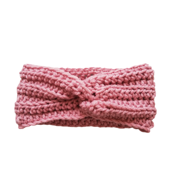 Πλεκτή Κορδέλα Μαλλιων Γυναικεία Ροζ! - headbands - 3
