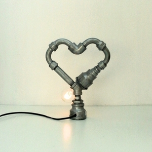 Επιτραπέζιο Φωτιστικό, σε σχήμα καρδιας - πορτατίφ, επιτραπέζια - 2