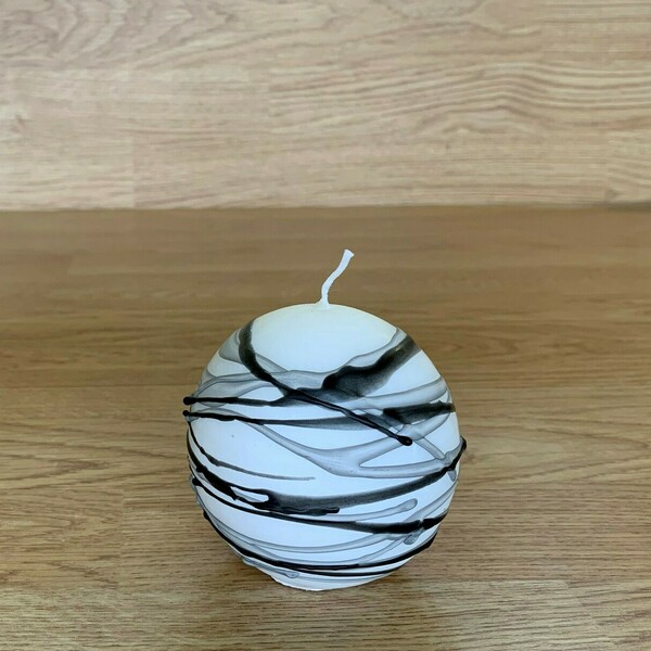 Αρωματικό κερί μπάλα με άρωμα WHITE MUSK. - χειροποίητα, χριστουγεννιάτικο, αρωματικά κεριά, διακοσμητικά, κεριά & κηροπήγια - 2