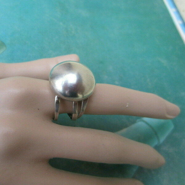 Χειροποίητο ασημένιο δαχτυλίδι "Φούσκα" - ασήμι, ασήμι 925, σταθερά, μεγάλα, δώρα για γυναίκες - 3