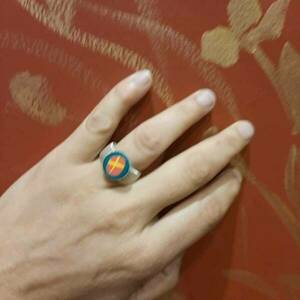 Αντρικό δακτυλίδι με pattern - ανδρικά, πηλός, δαχτυλίδια, ατσάλι, φθηνά - 3