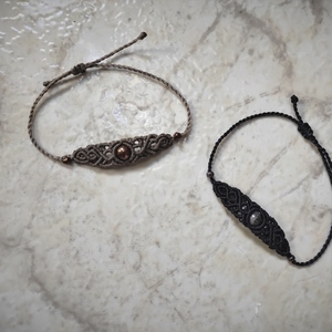 Macrame Bracelet - μακραμέ, χεριού, αυξομειούμενα - 5