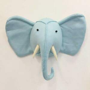 Ελέφαντας διακοσμητικό κεφάλι για τοίχο - δώρο, διακοσμητικά, δωμάτιο παιδιών, ζωάκια - 3