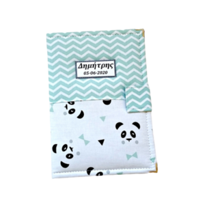 Θήκη βιβλιαρίου mini pandas - αγόρι, θήκες βιβλιαρίου, ζωάκια