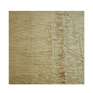 Σκαλισμένο Kάδρο PJ Masks-Πιτζαμοήρωες Για Ζωγραφική - ξύλινο - 3