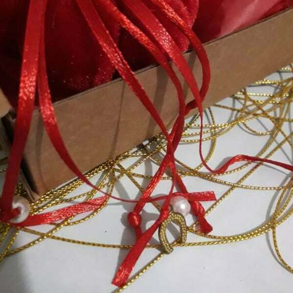 Δώρο νονού και νονάς χριστουγεννιάτικο σετ 3 τεμαχίων με ξύλινα γούρια και κολοκύθα - χριστουγεννιάτικο, δώρο για νονό, κολοκύθα, γούρια - 4