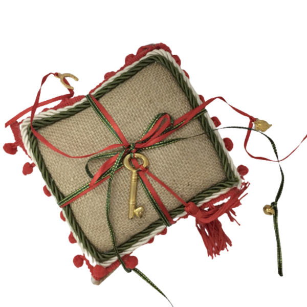 Γούρι μαξιλαράκι με κλειδί για το 2022 - δώρο, χριστουγεννιάτικο, χριστουγεννιάτικα δώρα, γούρια