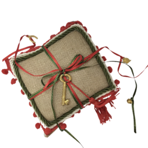 Γούρι μαξιλαράκι με κλειδί για το 2022 - δώρο, χριστουγεννιάτικο, χριστουγεννιάτικα δώρα, γούρια