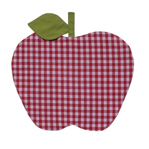Παιδικό σουπλά (40x30 εκ.) 1 τεμάχιο - κόκκινο μήλο - ύφασμα, κορίτσι, χειροποίητα, σουπλά, για παιδιά