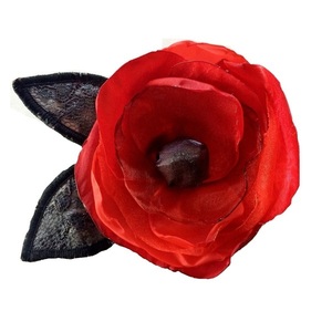 Καρφίτσα χειροποίητη "λουλούδι" από ύφασμα σε 4 χρώματα - ύφασμα, μαμά, romantic, δώρα για δασκάλες, δώρα για γυναίκες