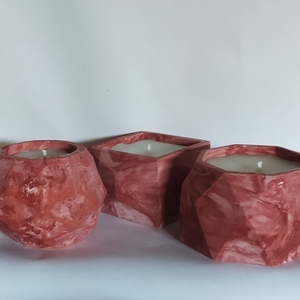 Τσιμεντένια κεριά - αρωματικά κεριά