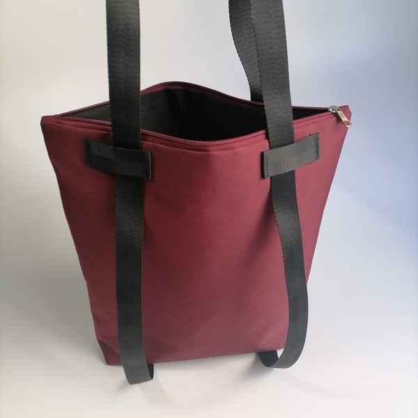 2ways bag Τσάντα ώμου & πλάτης με φερμουάρ - ύφασμα, πλάτης, all day - 3