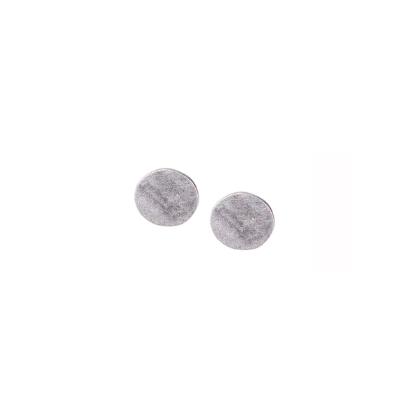Καρφωτά μικρά χειροποίητα σκουλαρίκια από ασήμι 925 σε σχήμα δίσκου πάνω στο αυτί - ασήμι, επάργυρα, καθημερινό, ελαφρύ