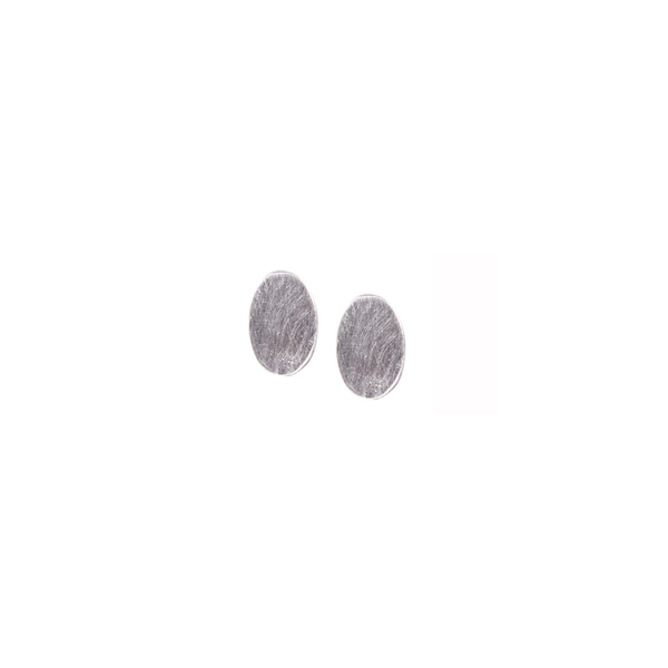 Καρφωτά μικρά χειροποίητα σκουλαρίκια από ασήμι 925 σε σχήμα οβάλ, πάνω στο αυτί - ασήμι, επάργυρα, καρφωτά, μικρά, φθηνά