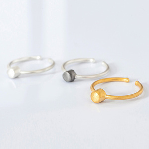 Tiny Sphere Ring - επιχρυσωμένα, ασήμι 925, βεράκια, επιροδιωμένα - 2