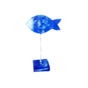 ΔΙΑΚΟΣΜΗΤΙΚΟ ΚΕΡΑΜΙΚΟ ΨΑΡΙ ΜΠΛΕ (BLUE FISH) 24Χ6,5εκ. ΜΗΤΕΡΑ apois - πηλός, διακοσμητικά, Black Friday