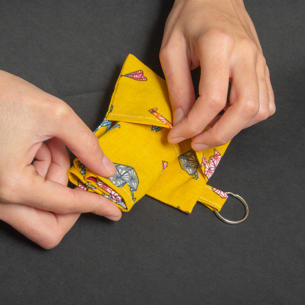 Μάσκα προσώπου με θήκη πολλαπλών χρήσεων, βαμβακερή Yellow Origami - μάσκες προσώπου - 3