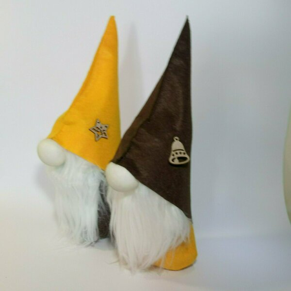 Νάνος διακοσμητικό με ίσιο καπελάκι (Gnome) - διακοσμητικά, χριστουγεννιάτικα δώρα - 2