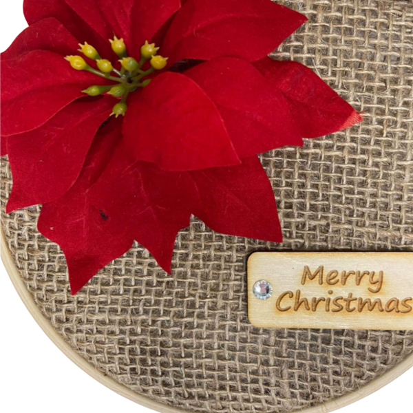 Χειροποιητο Χριστουγεννιατικο διακοσμητικο καδρακι. - πίνακες & κάδρα, δώρο, τελάρα κεντήματος, διακοσμητικά, χριστουγεννιάτικα δώρα - 2