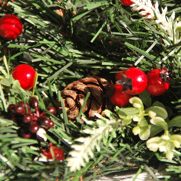 Χριστουγεννιάτικο στεφάνι - στεφάνια, διακοσμητικά, χριστούγεννα - 3