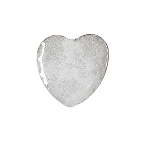 Δαχτυλίδι λευκή καρδιά με υγρό γυαλί - καρδιά, μεγάλα, αυξομειούμενα, φθηνά