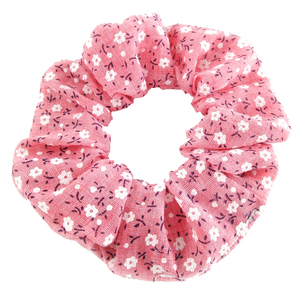 Scrunchie Pink - βαμβάκι, λαστιχάκια μαλλιών