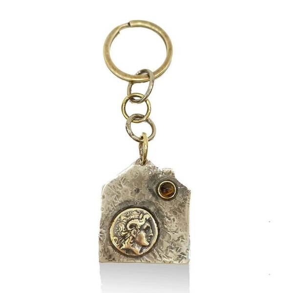 Κλειδοθήκη- μπρελόκ - ημιπολύτιμες πέτρες, αλπακάς, μπρούντζος, αυτοκινήτου - 4