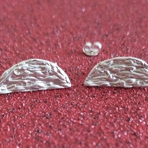Σκουλαρίκια καρφακια ασημενια - ασήμι, καρφωτά, μικρά, boho - 4