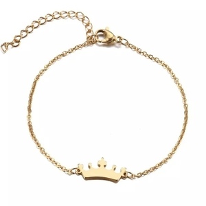 Βραχιολι από ατσαλι - Crown bracelet - αλυσίδες, ατσάλι, σταθερά, χεριού - 2
